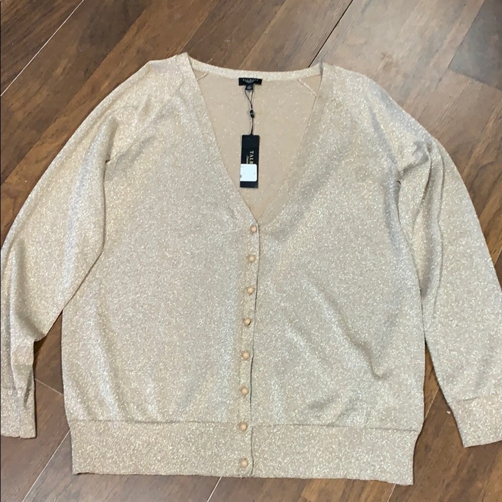 Talbots metalic cardigan size 1X.
